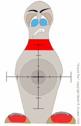 Bowling pin target